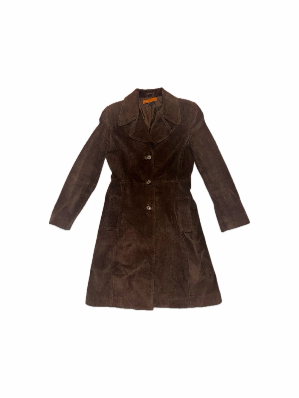 Cynthia Steffe Genuine Brown Suede Coat, size 2 - Picture 16 of 16